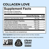 HUM Collagen Love Skin Supplement in hand