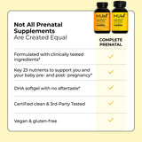 HUM Complete Prenatal Vitamins capsule close-up