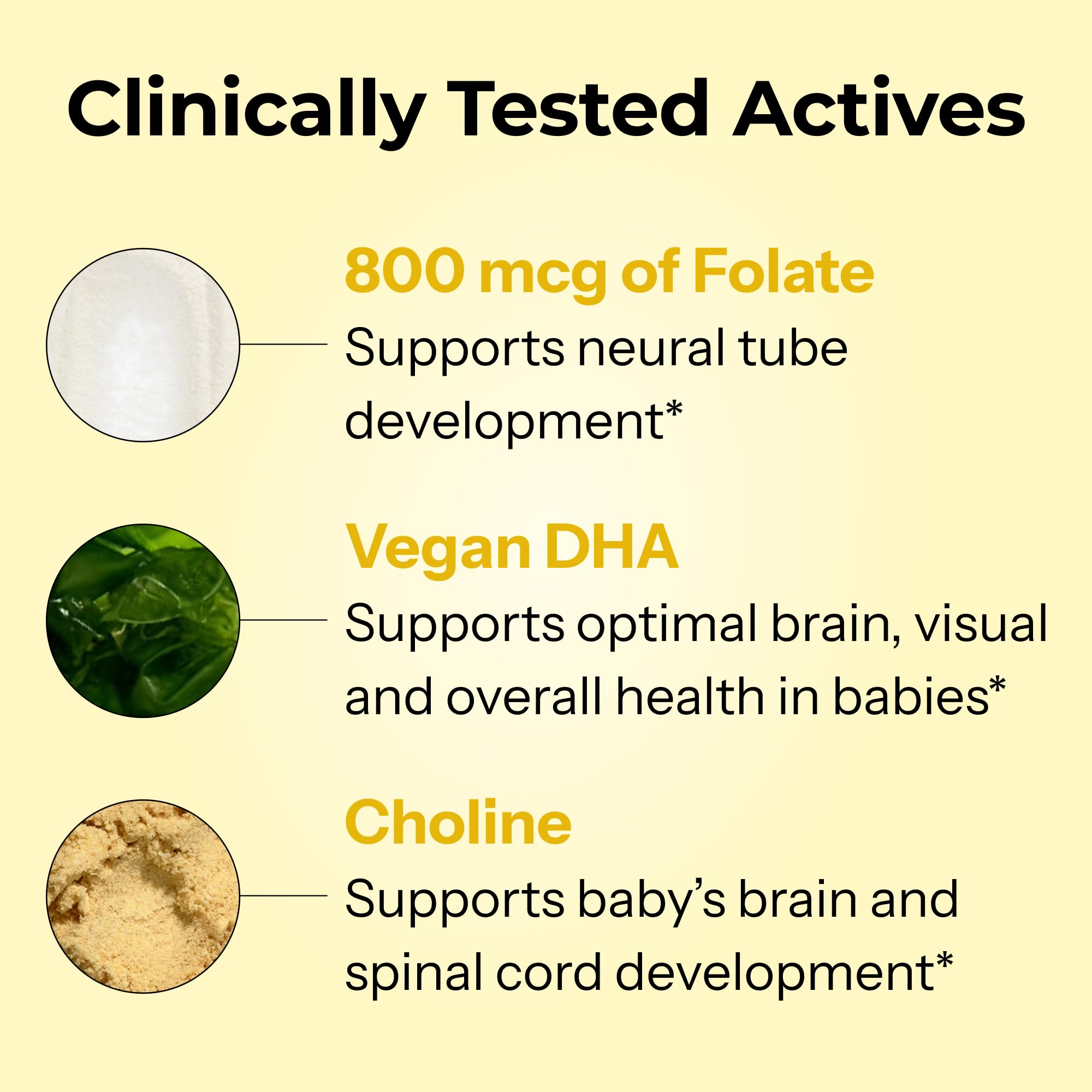 HUM Complete Prenatal Vitamins with plant-based DHA