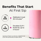 HUM Fiber Supplement Powder 132g in a glass