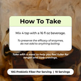 HUM Fiber Supplement Powder 132g serving suggestion