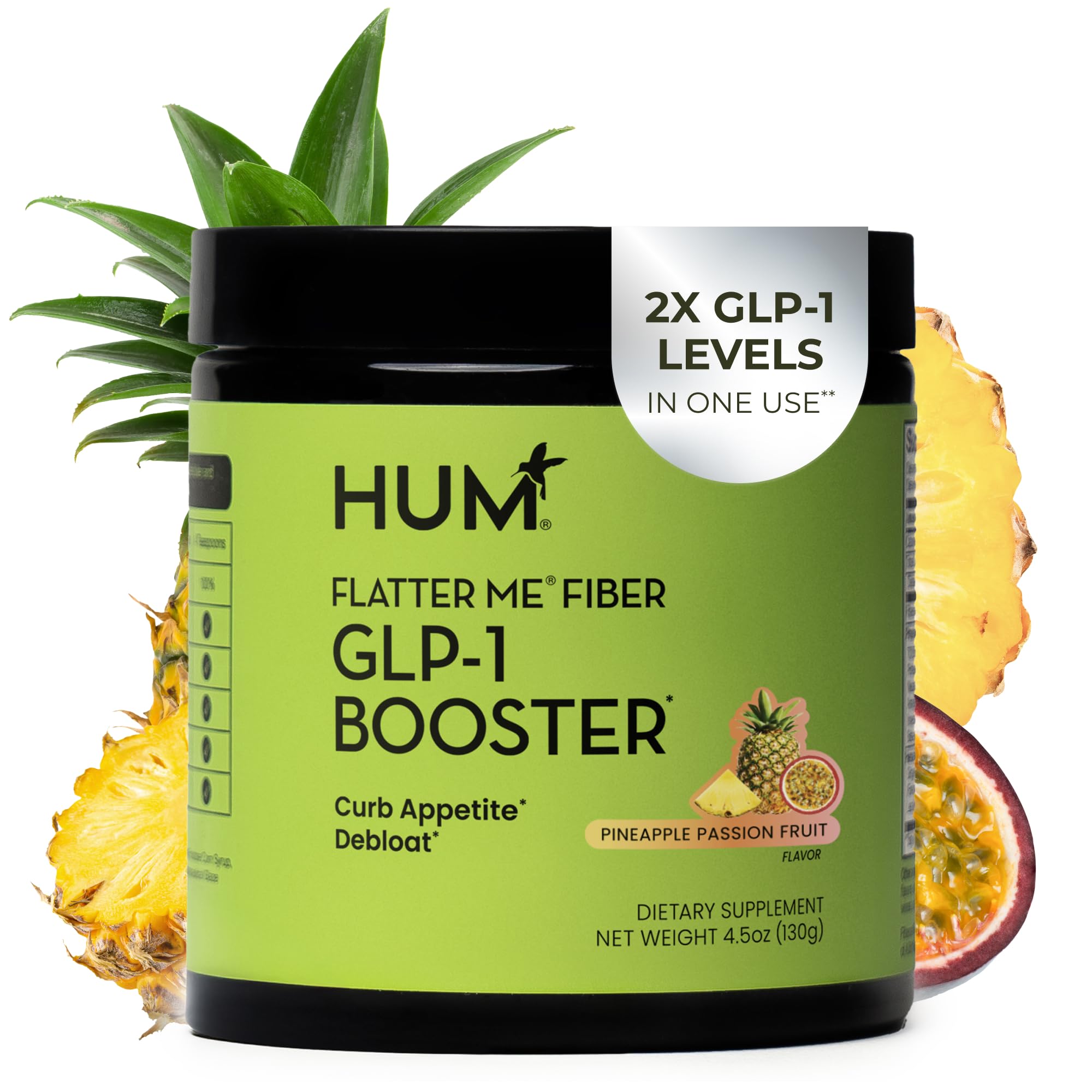 HUM Fiber Supplement Powder 159g front view