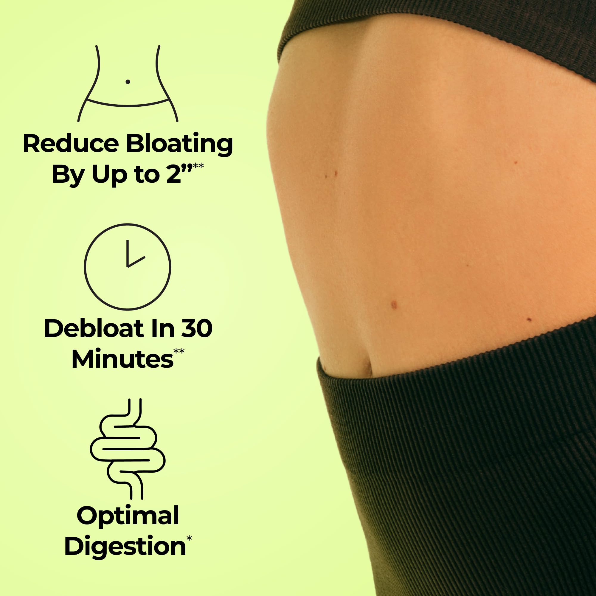 HUM Flatter Me Multi-Enzymes 30 Capsules side view