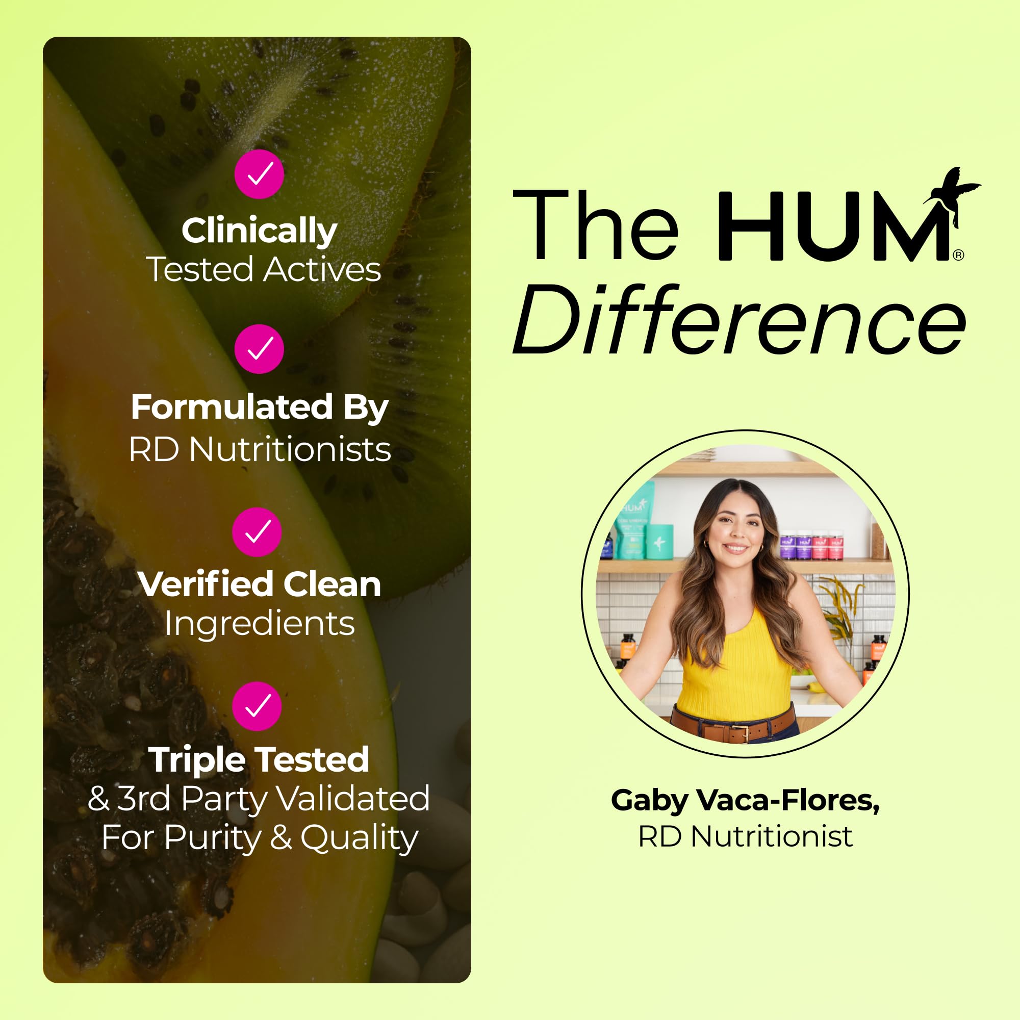 HUM Flatter Me Multi-Enzymes on kitchen counter