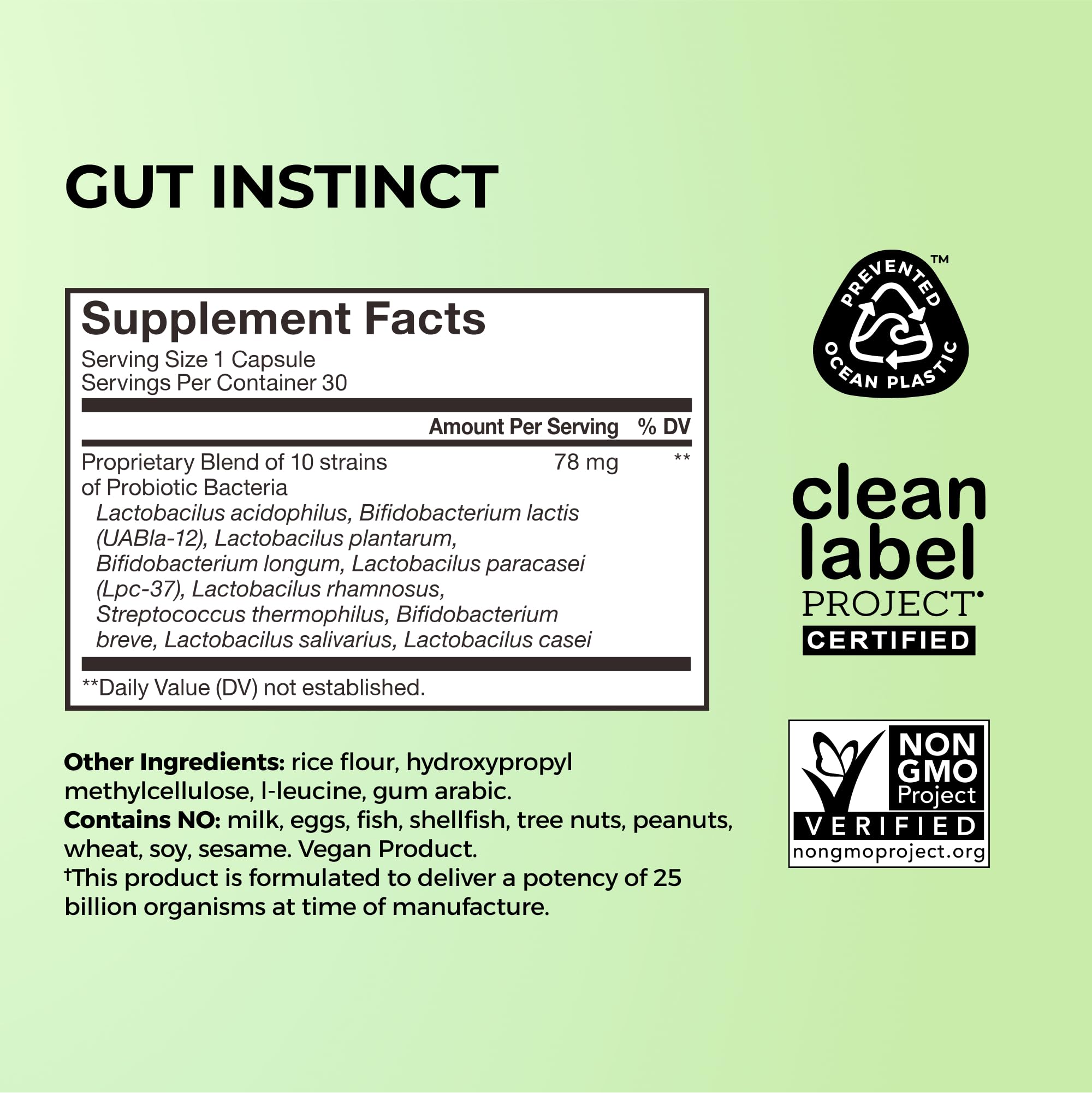 HUM Gut Instinct Probiotic Capsules close-up of capsules