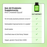 HUM Gut Instinct Probiotic Capsules with a glass of water