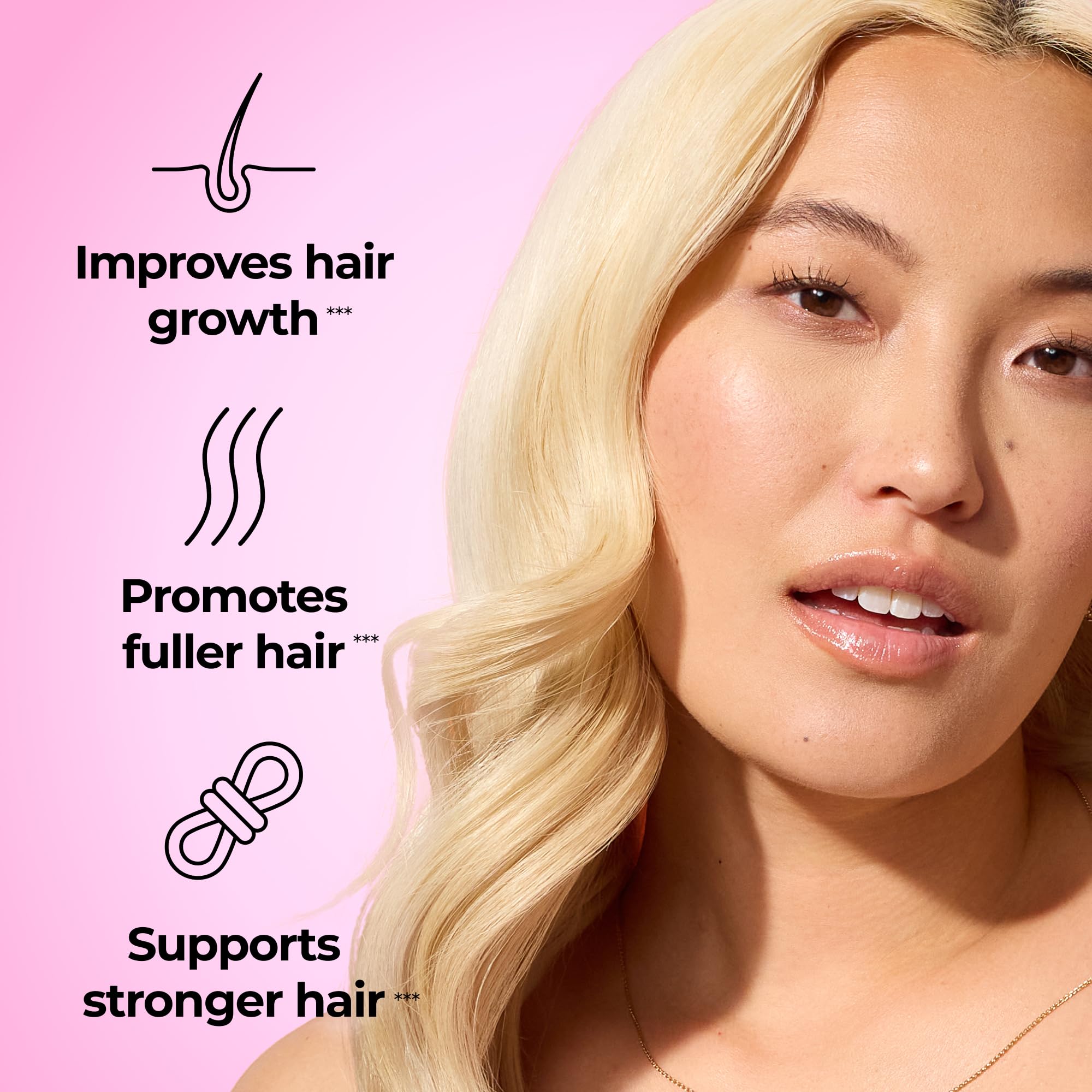 HUM Hair Supplement Capsules bottle side view