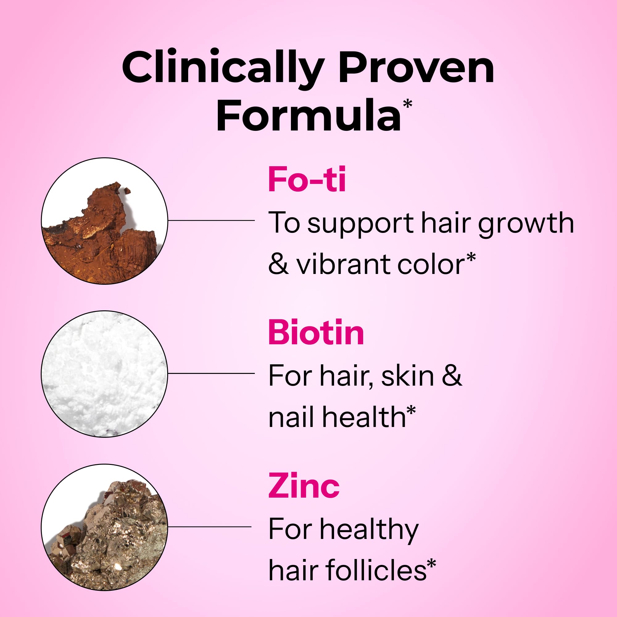 HUM Hair Supplement Capsules with ingredients list