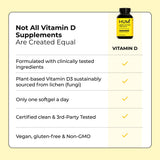HUM Here Comes The Sun Vegan Vitamin D3 softgels with fresh ingredients