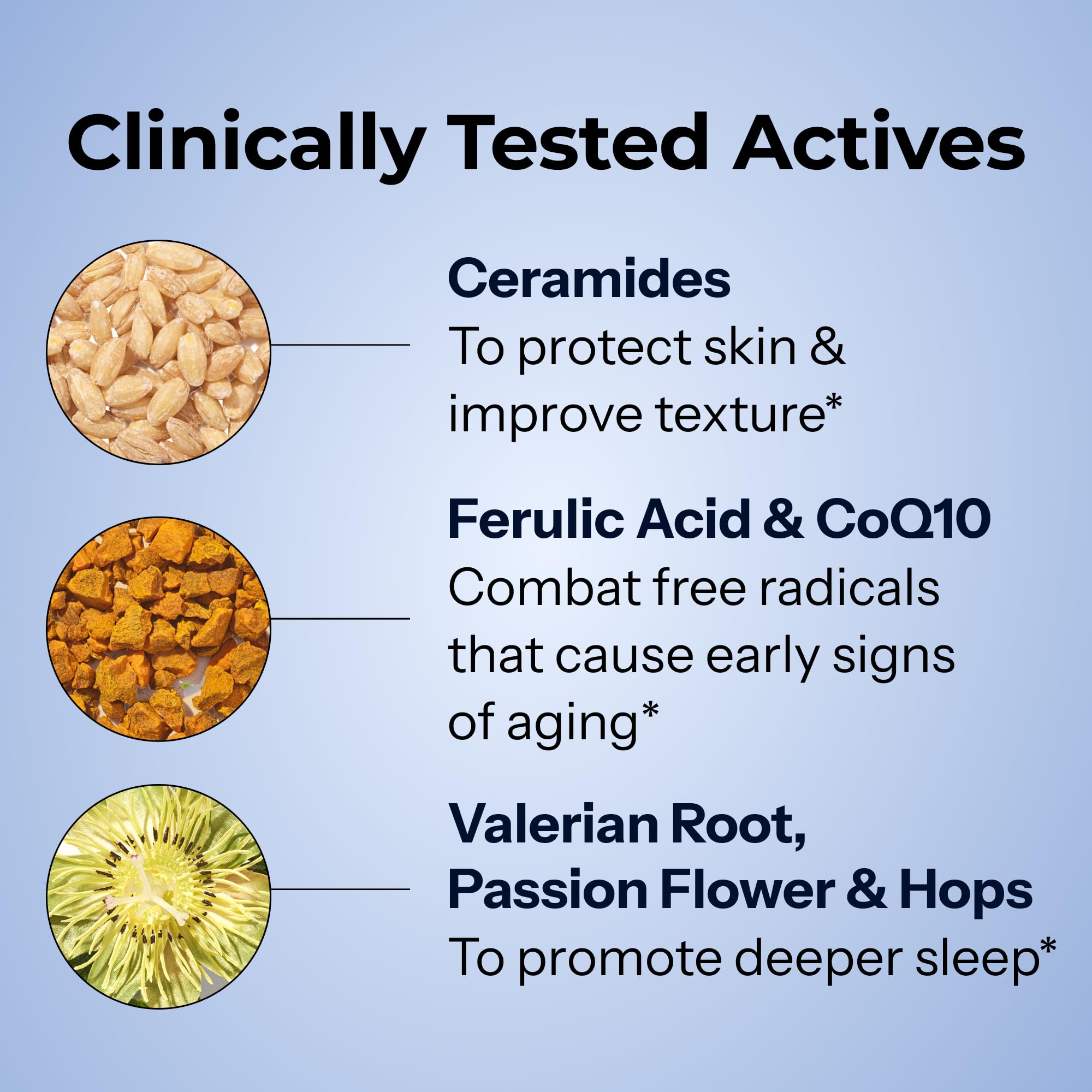 HUM Mighty Night Skin Supplement softgels in hand