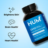 HUM OMG! Omega The Great Omega-3 Fish Oil Softgels bottle with label