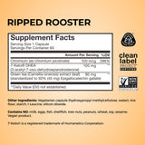 HUM Ripped Rooster Green Tea Capsules with a glass of water