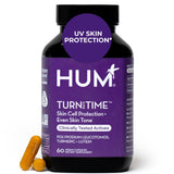 HUM Turn Back Time supplement front view with turmeric and green tea extracts