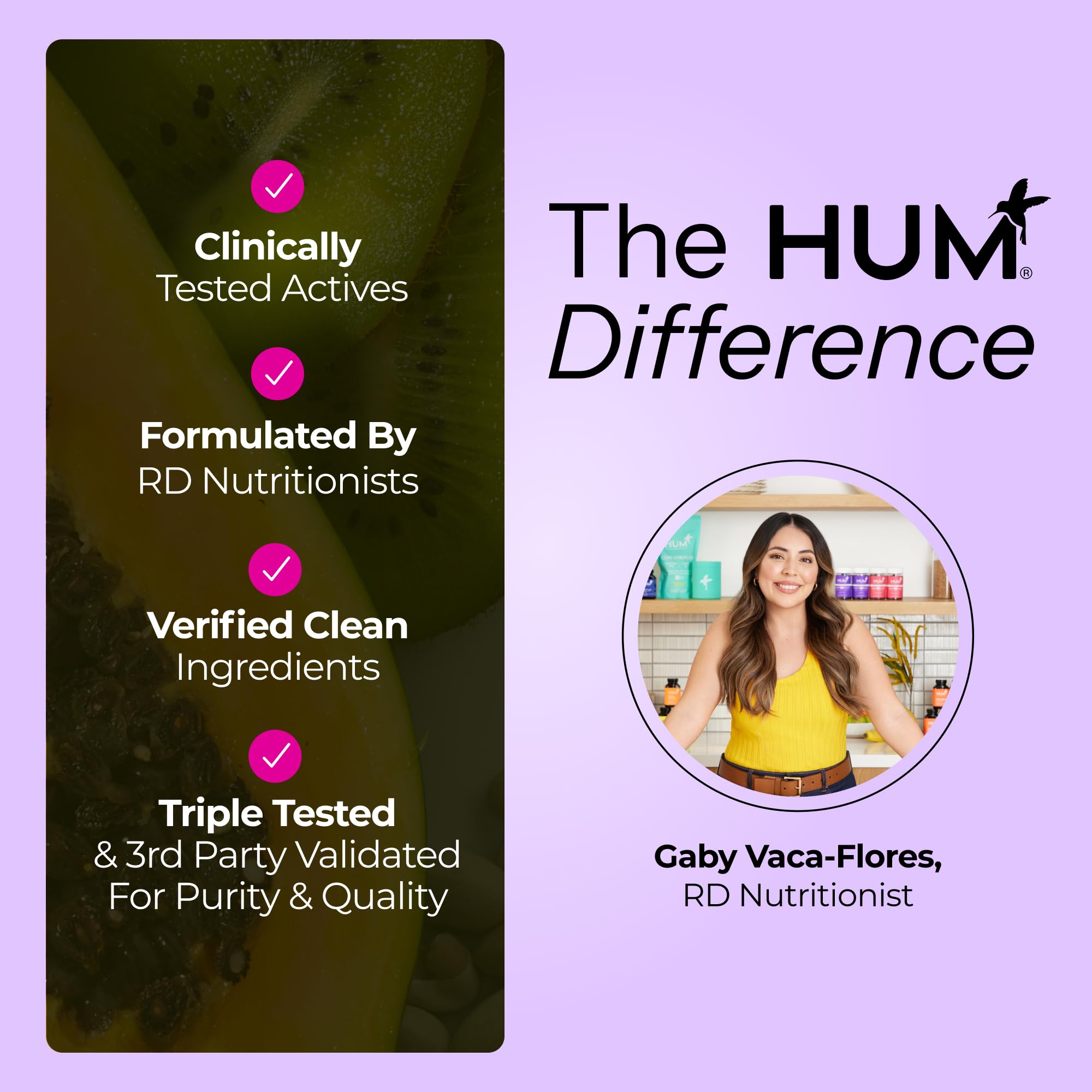 HUM Turn Back Time supplement with a bright, youthful model