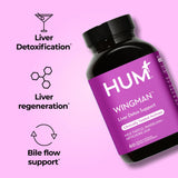 HUM Wing Man Milk Thistle Supplement bottle with label