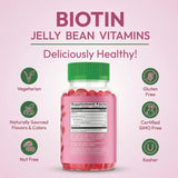 Human Beanz Biotin Jelly Bean Gummies side view
