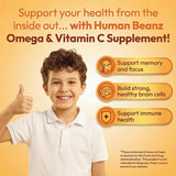 Human Beanz Omega-3 Kids Gummies close-up of jelly beans