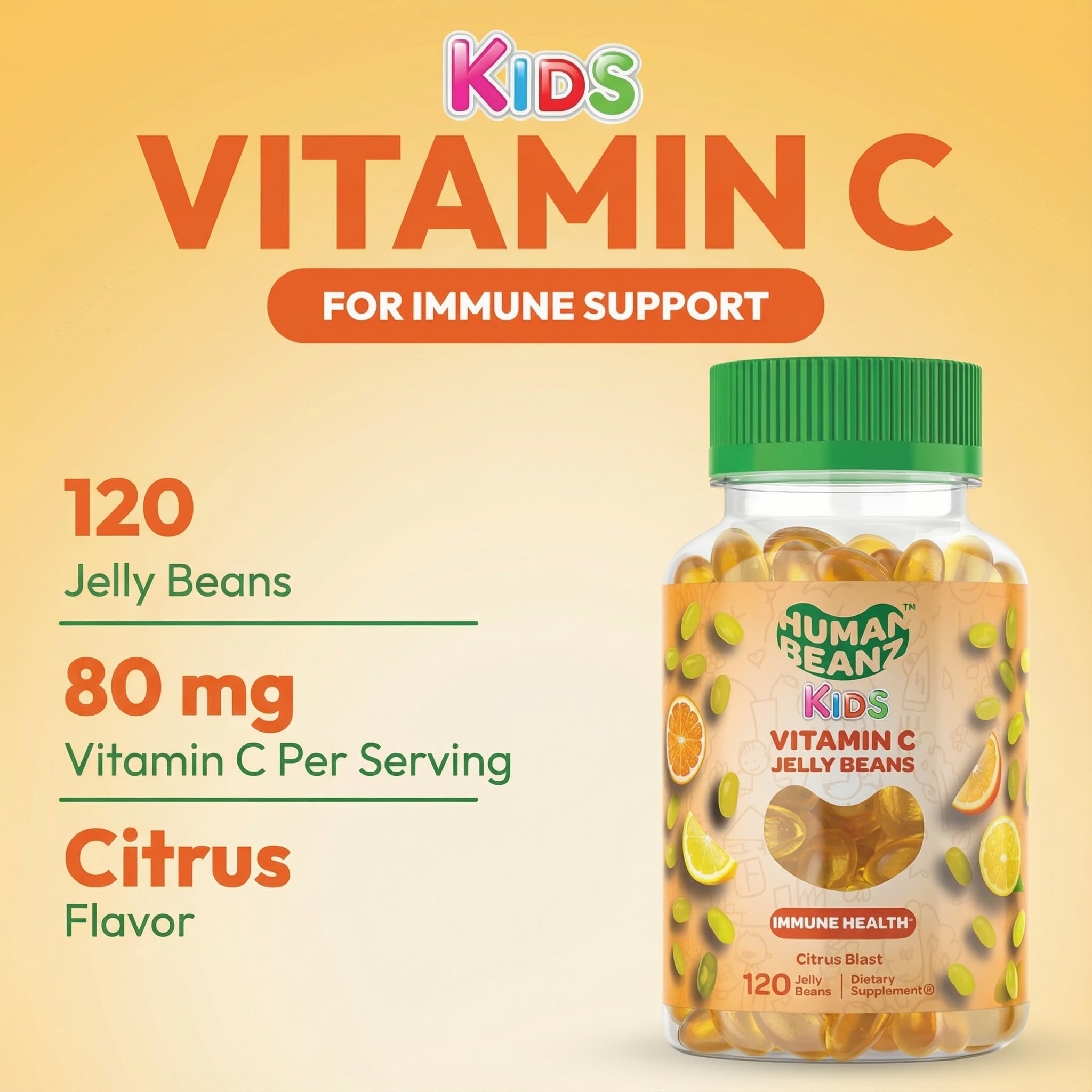 Human Beanz Vitamin C Jelly Beans 231g packaging