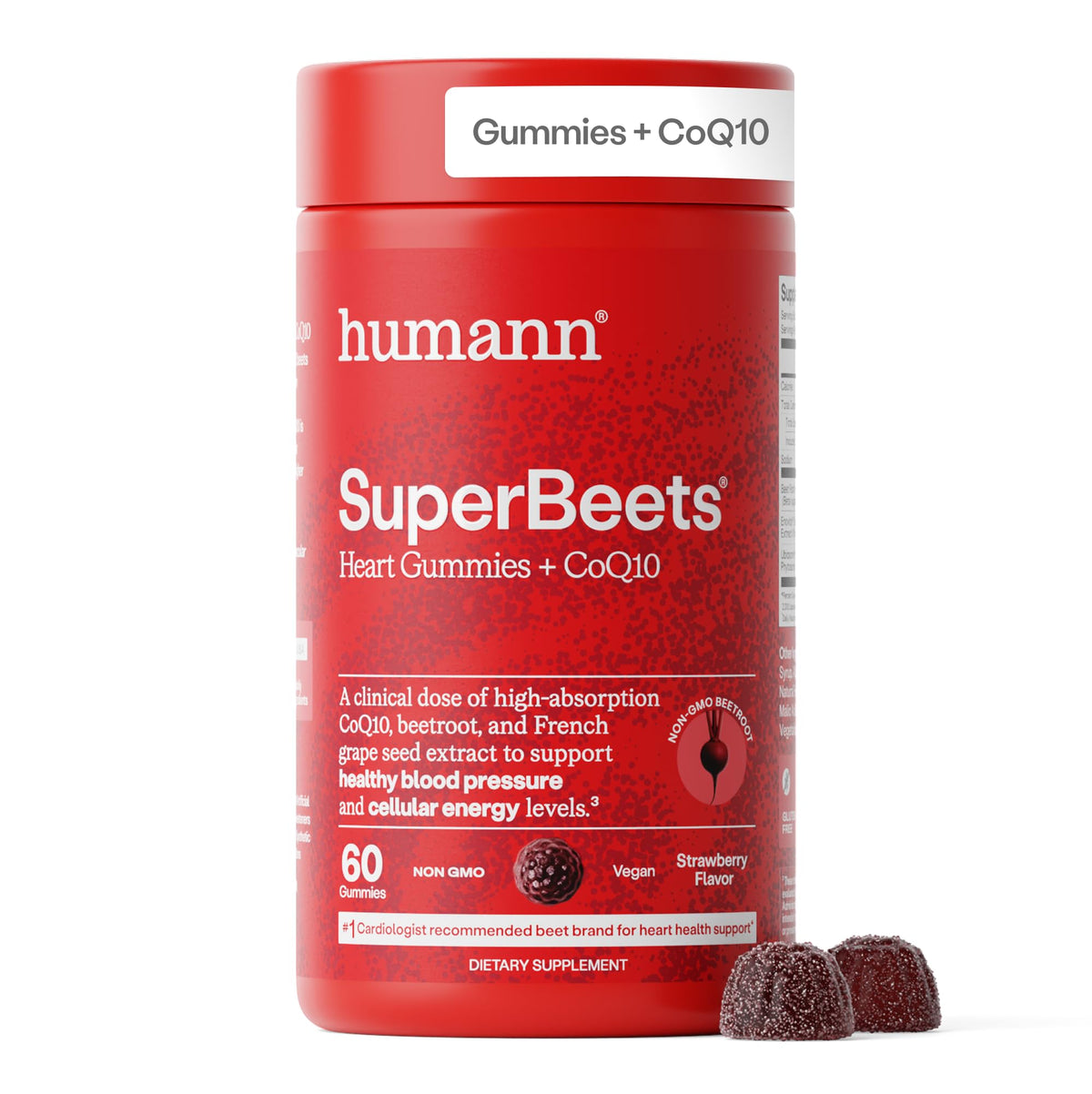HumanN Beet Gummies front view with packaging