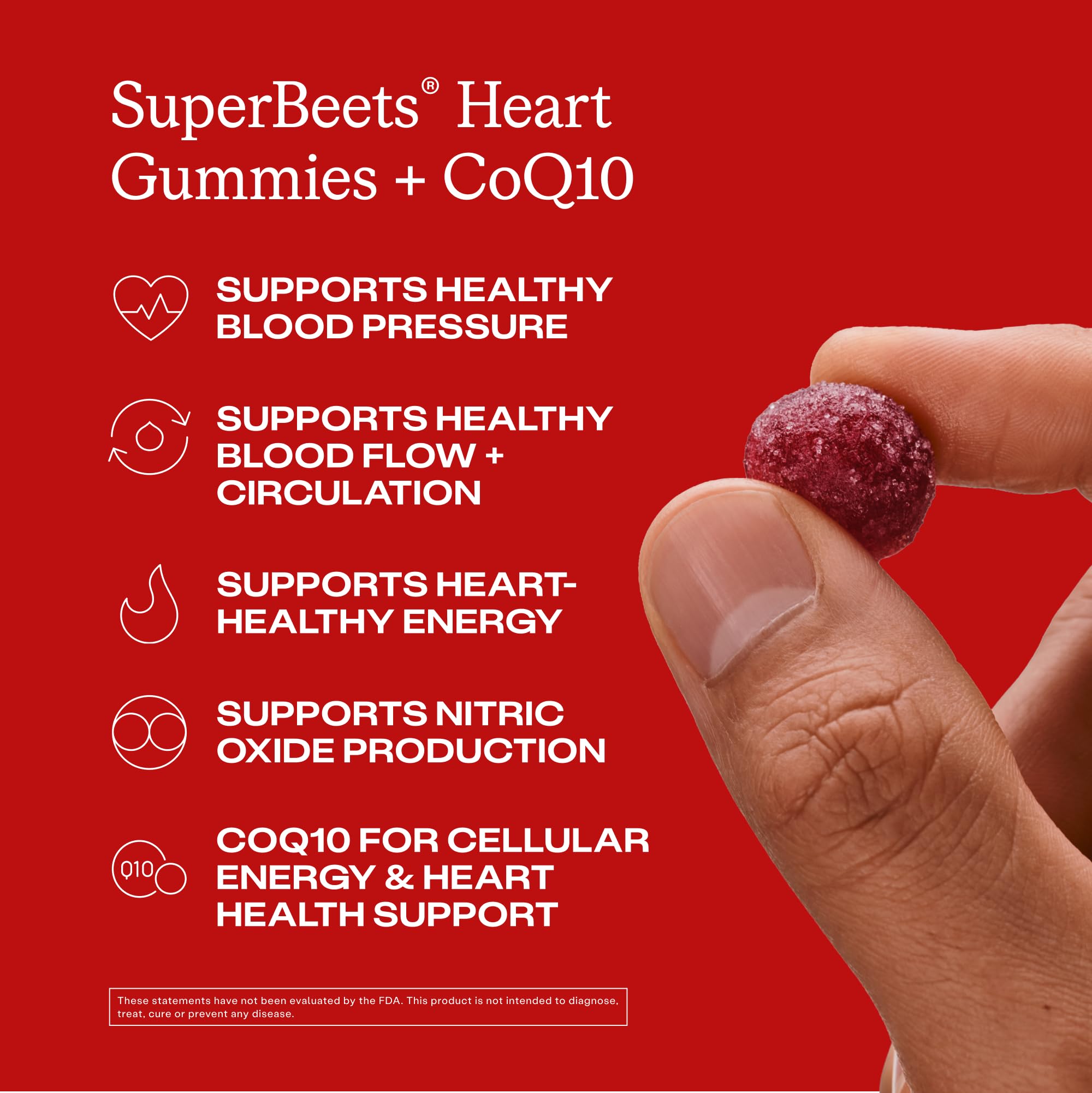 HumanN Beet Gummies side view showing ingredients
