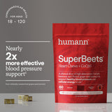 HumanN SuperBeets Heart Beet Chews 365g close-up of chews