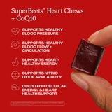 HumanN SuperBeets Heart Beet Chews 365g side view