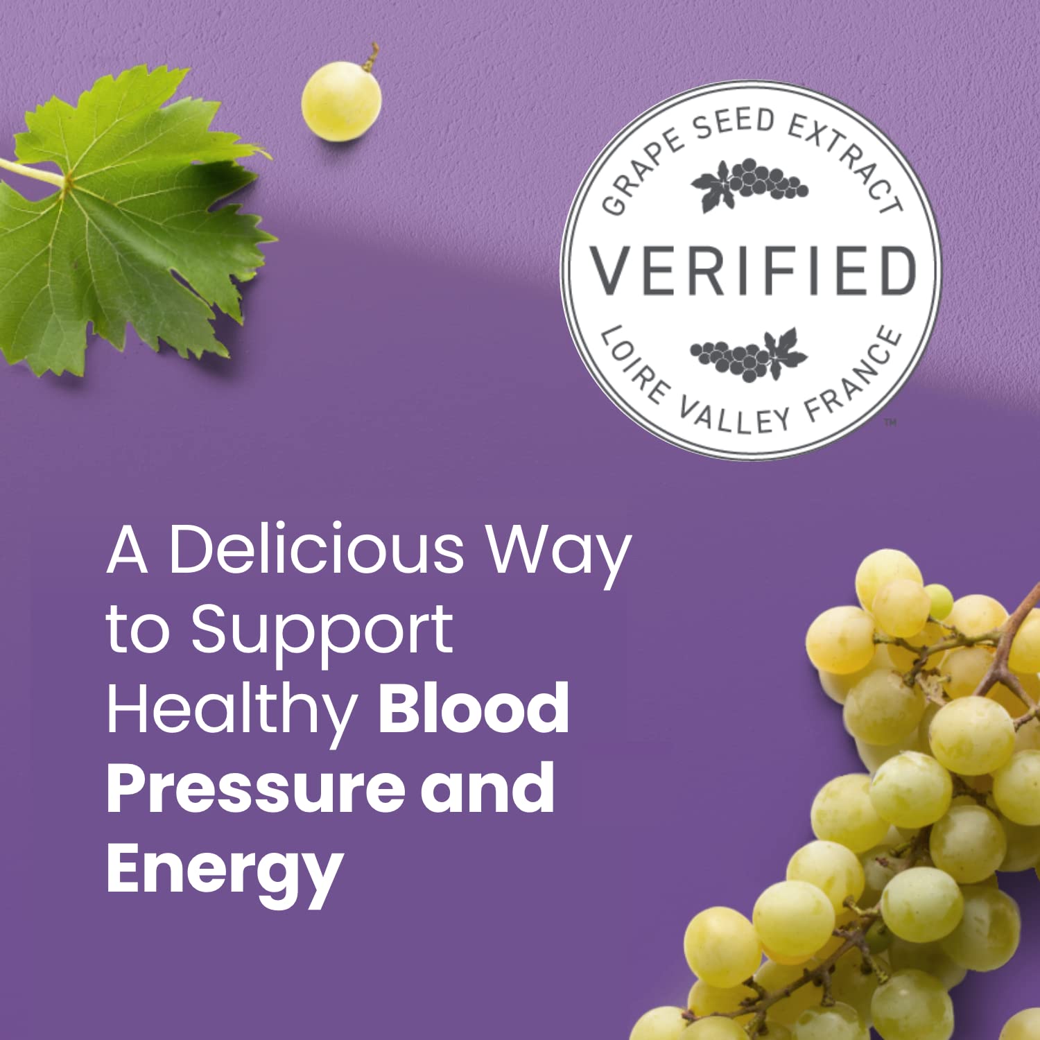 HumanN SuperGrape Chews with CoQ10 side view of packaging