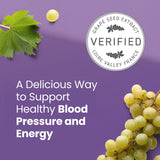 HumanN SuperGrape Chews with CoQ10 side view of packaging