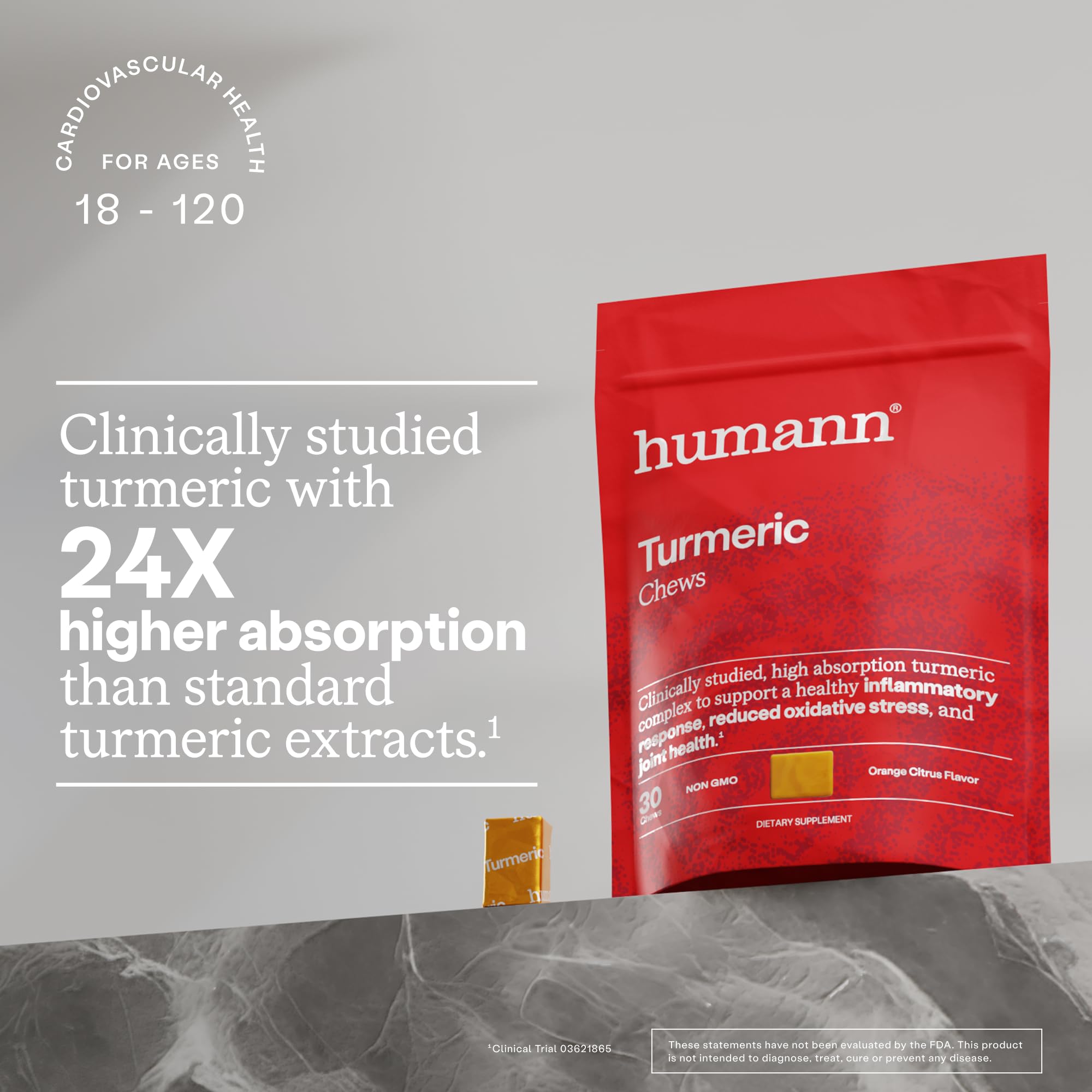 HumanN Turmeric Chews box side view