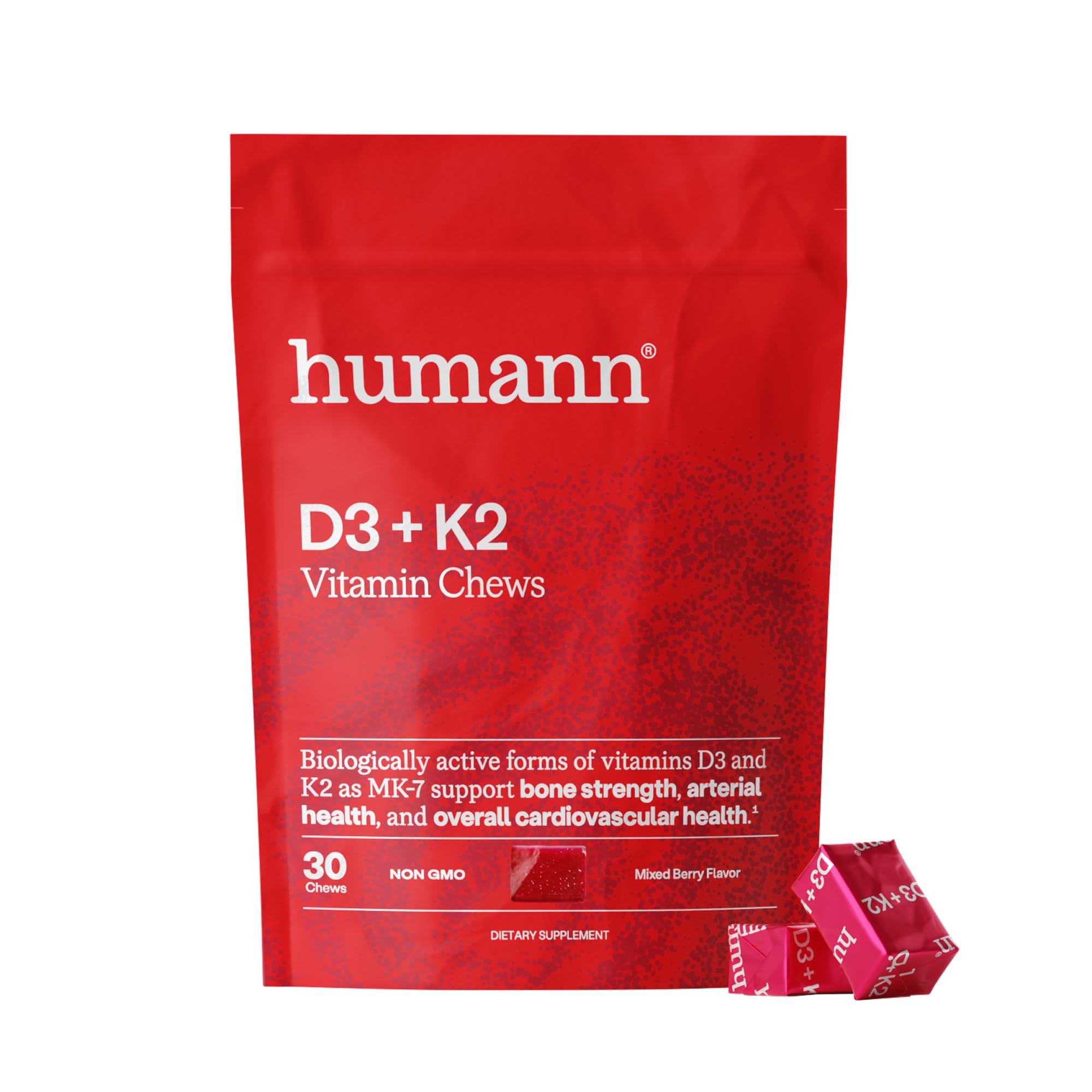 HumanN Vitamin D3 & K2 Chews packaging front view