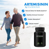 HUMANX Artemisinin 505 mg supplement bottle with label