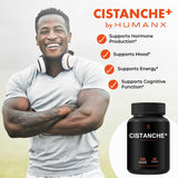 HUMANX Cistanche+ supplement side view showing ingredients list