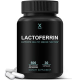 HUMANX Lactoferrin 500mg Iron Supplement Capsules front view