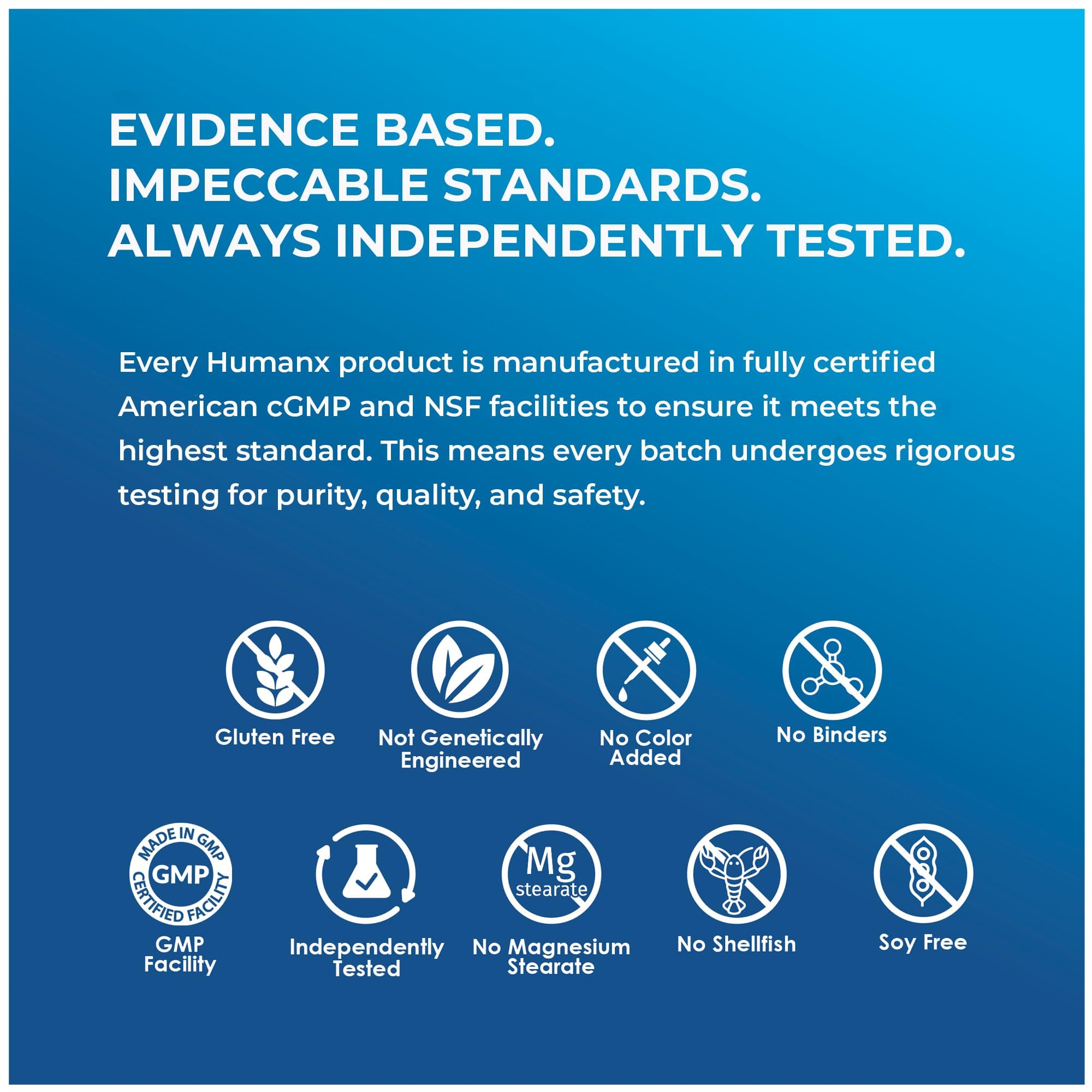 HUMANX Prebiotic Supplement lifestyle shot with healthy food