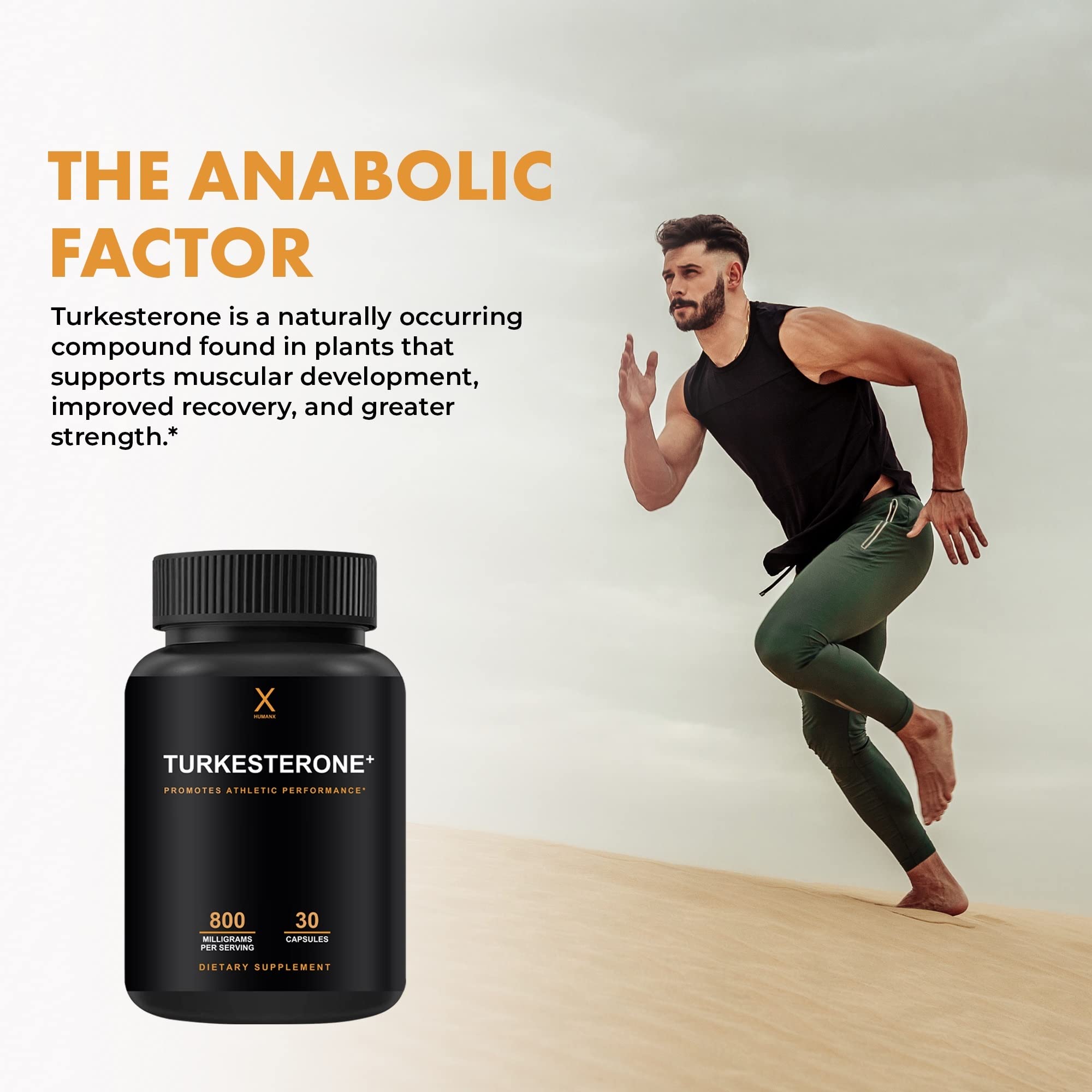 HUMANX Turkesterone+ 800MG supplement packaging