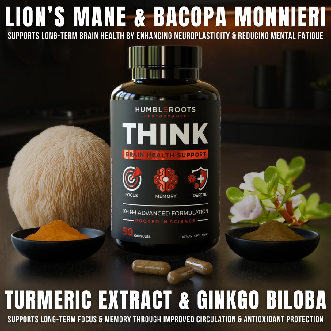 HUMBLEROOTS PERFORMANCE Brain Supplement ingredients list on the back