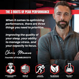 HUMBLEROOTS PERFORMANCE Brain Supplement with a notepad and pen