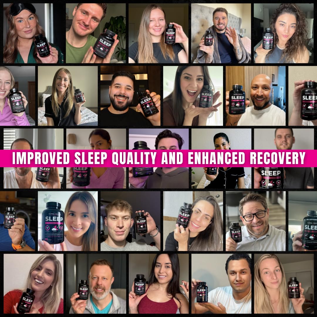 HUMBLEROOTS PERFORMANCE Sleep Supplement Capsules in a wellness setting