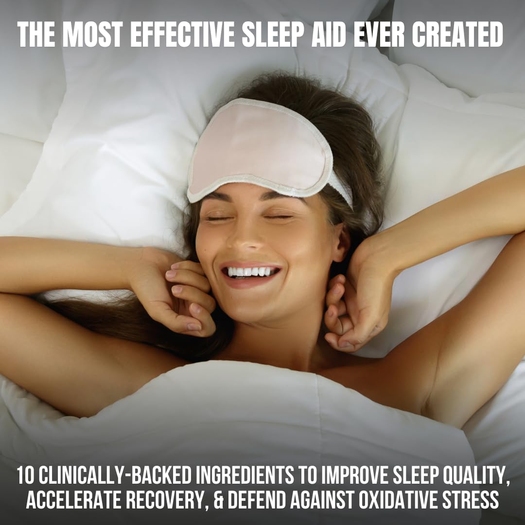 HUMBLEROOTS PERFORMANCE Sleep Supplement Capsules on a wooden table