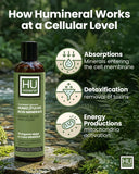 HUmineral Ionic Liquid Minerals Concentrate 295g product label close-up