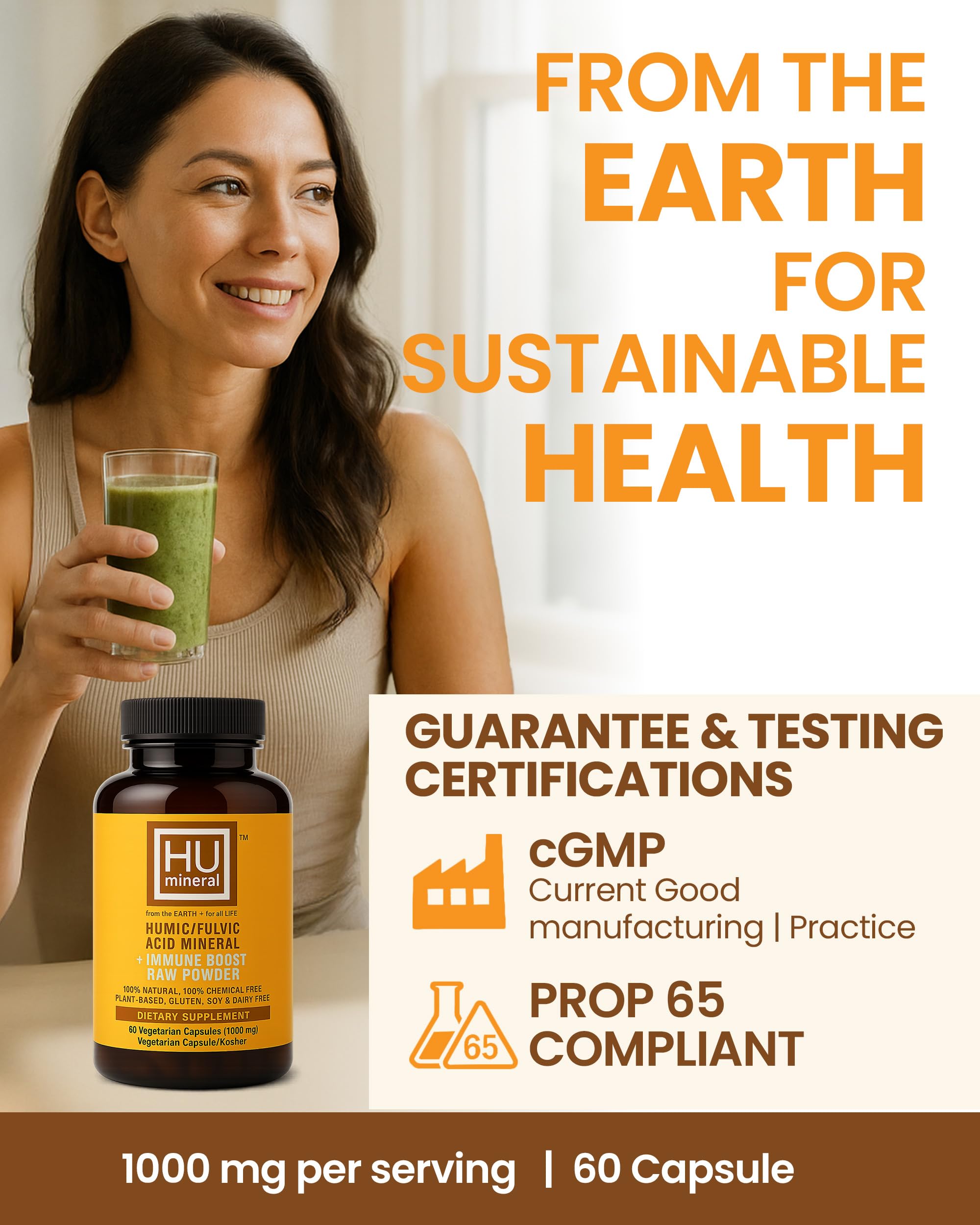 HUmineral Trace Minerals Supplement in a kitchen setting