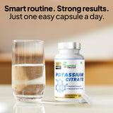 Humming Herbs Potassium Citrate 500mg capsule size comparison