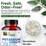 Humming Herbs Potassium Citrate Capsules label details