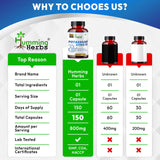 Humming Herbs Potassium Citrate Capsules on a wooden table