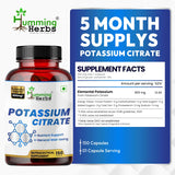 Humming Herbs Potassium Citrate Capsules side view