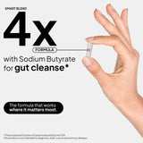 Humming Herbs Sodium Butyrate+ 4-in-1 Formula capsules on a table