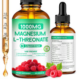 HUNJIXQ Magnesium L-Threonate Liquid Supplement bottle front view