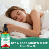 HUNJIXQ Magnesium L-Threonate Liquid Supplement lifestyle shot with fruits