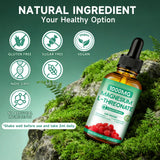 HUNJIXQ Magnesium L-Threonate Liquid Supplement raspberry flavour