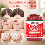 Hurdilen Biotin Gummies ingredients list on the packaging